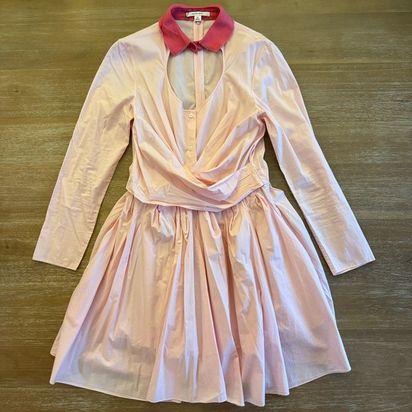 Carven Cutout Poplin Dress - Picture 2 of 6